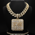 Gold and diamond hip-hop chain, 40 grams